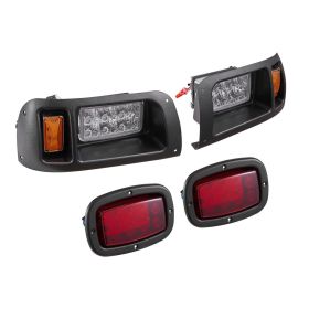VEVOR Golf Cart Light Kit, 12 Volt, LED Headlight and Tail Light Kit with Wiring Harness, Switch, Zip Ties, ABS Housing, High-Brightness