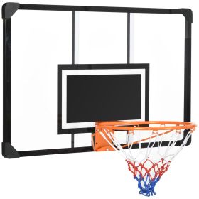 Wall Mounted Basketball Hoop Mini with 45'' x 29'' Shatter Proof Backboard Durable Rim for Indoor Outdoor